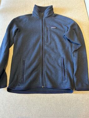 Patagonia Men's Zip-Up Fleece Jacket - Navy